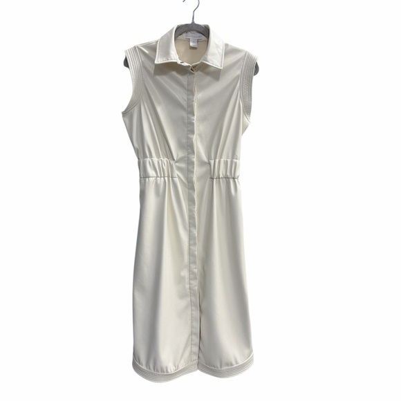 House of Harlow 1960 Dresses & Skirts - House of Harlow 1960 Faux Leather Midi Dress White Size Small